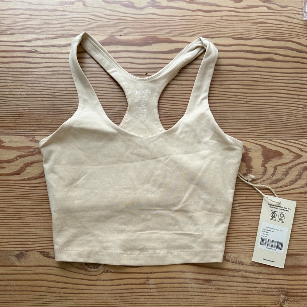Organic cotton racerback tank Mate The Label